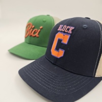 Casquettes de camionneur personnalisées à 5 panneaux avec broderie, 112 modèles, pliables, petites casquettes en tissu, Gorras, avec patch tissé, motif camouflage