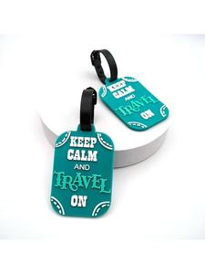 ป้ายแท็กชื่อกระเป๋าทำจากพลาสติกเนื้อนิ่มใช้สำหรับเดินทางขึ้นเครื่องป้าย PVC มีตัวอักษรออกใบอนุญาตกระเป๋าเดินทาง - Product Image 3