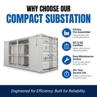 Poste de transformation compact triphasé Pearl Electric 800KVA 10KV/0.4KV de type immergé, conception intégrée à faible perte pour distribution électrique extérieure
