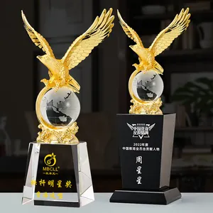 Crystal Cup Custom ized und Creative Annual Meeting Staff Award Gedenk medaille Gravierte Trophäe