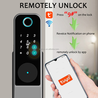 WAFU IP66 étanche Tuya Smart WIFI télécommande Double empreinte digitale numérique aluminium bois porte jante serrure de porte caractéristiques de sécurité