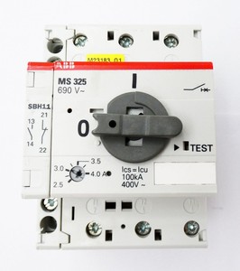 PLC MS 325 <span class=keywords><strong>Ms325</strong></span> 2.5-4A ตัวตัดวงจร Ac3มอเตอร์ + สวิตช์เสริม Sbh11-ใช้สำหรับสินค้าที่มีการรับประกัน - Product Image 2
