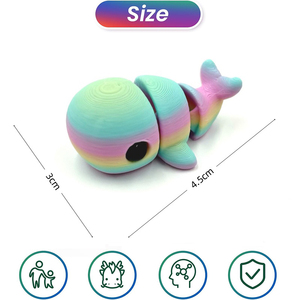 Figuras de Animales Marinos Articuladas y Flexibles Impresas en 3D, Mini Figuras de Animales Marinos, Juguetes Antiestrés, Mascotas de Escritorio, Ideales para Regalos y Recuerdos de Fiesta - Product Image 6