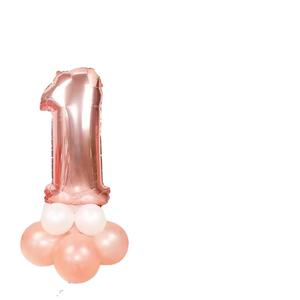 Hstyle Automatique Scellage Grande Taille <span class=keywords><strong>Couronne</strong></span> Rose Feuille D'or Nombre Ballons, Anniversaire Anniversaire Décoration Graduation Décoration - Product Image 1