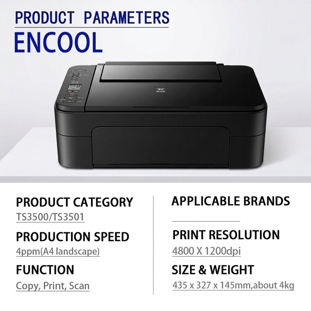 ENCOOL Printer for CAN0N TS3500 Series Wireless All in One Laser Printer with Wireless All-in-One Inkjet Printer