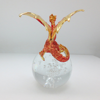 Statue de dragon antique statue de dragon feng shui dragon rose pour hommes jouet