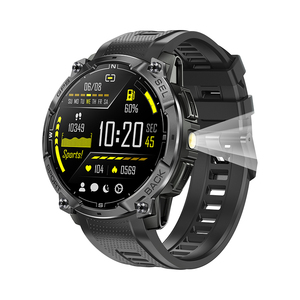 Montre connectée K76A avec GPS intégré, étanche 3ATM, écran AMOLED 1,43'', lampe torche LED, boussole, détection d'altitude, montre intelligente 2026 - Product Image 1