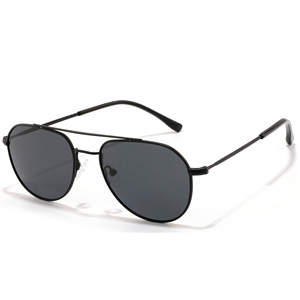 Custom Logo Metal Frame Oval Sunglasses Full Rim Gradient Lenses UV400 Unisex Pilot Style for Sun Protection - Product Image 4