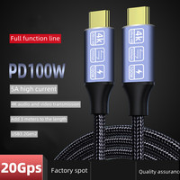 Câble Usb C PD 100W 20V 5A 4K Audio Vidéo 20Gbps Vitesse de transfert Usb 3.1 Gen2 Usb3.2 Type-c vers Type-c Câble pour iphone 15 Pro