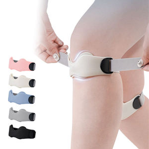 Attelle de genou en silicone pour soulagement de la douleur, stabilisateur rotulien avec protection à ressort, soutien pour la course et le sport, bande rotulienne, support de genou - Product Image 1