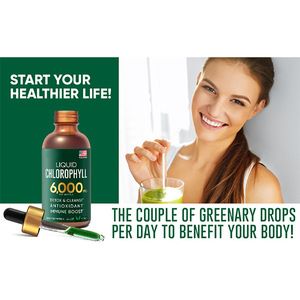 Vente en gros de gouttes liquides de <span class=keywords><strong>chlorophylle</strong></span> en grande quantité OEM de marque privée <span class=keywords><strong>chlorophylle</strong></span> <span class=keywords><strong>liquide</strong></span> à absorption rapide 2 floz - Product Image 2