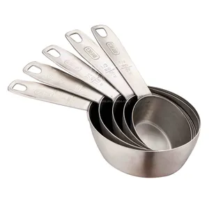 Nuevo diseño de taza medidora de acero inoxidable, juego de tazas medidoras de cocina de Metal Digital para herramientas de cocina domésticas