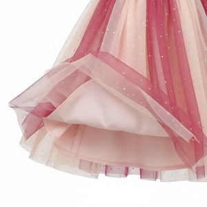 Abiti Estivi Stampati Delpnana con Design a Volant e Lavorazione all'Uncinetto Senza Maniche per Ragazze dai 4 ai 10 Anni per Feste e Balli - Product Image 6