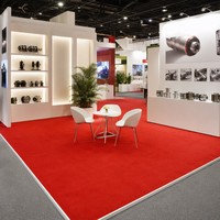 Rouleau de moquette d'exposition en polyester, taille personnalisée, découpé sur mesure, tapis de sol pour stand de salon professionnel, décoration de stand