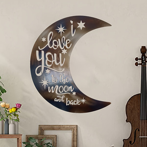 Decorazione da parete a forma di luna: '<span class=keywords><strong>Ti</strong></span> amo <span class=keywords><strong>tanto</strong></span>, andrei sulla luna e tornerei' per matrimoni, compleanni, anniversari, regali e decorazioni per le feste - Product Image 6