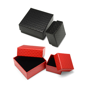 Factory wholesale custom logo black jewelry packaging box jewelry box