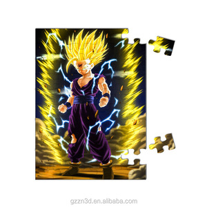 <span class=keywords><strong>Puzzle</strong></span> <span class=keywords><strong>lenticulaire</strong></span> 3D de dessin animé DBZ personnalisé en plastique durable, amusant et interactif de type PET - Product Image 2