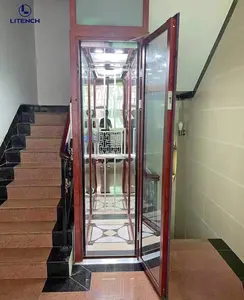 홈 엘리베이터 2 층 0.3m/초 주거 유압 한 사람 홈 리프트 CE 승인
