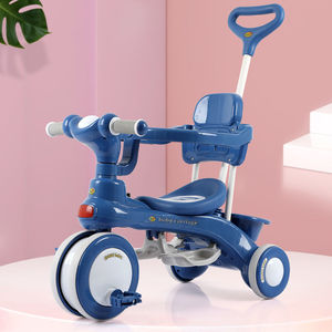 Nouveau style 2026 : Trotteur multifonctionnel pour bébé, porteur, tricycle électrique à trois roues pour enfants avec musique et lumières - Product Image 1