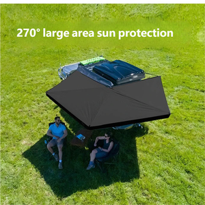 Outdoor 4x4 SUV Roof Awning Aluminum <b>Frame</b> <b>Canvas</b> Waterproof Retractable 270 Degree Off-road Camper Four-Season Use - Product Image 2