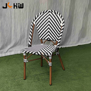 Muebles de restaurante al aire libre Estilo francés Bistro Café Silla de jardín de ratán Café de París Silla de comedor al aire libre - Product Image 3