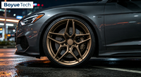 Jantes monobloc forgées bronze mat à rayons multiples, multi-PDC 5*108/112/114.3/115/120/130 pour voitures sport et SUV