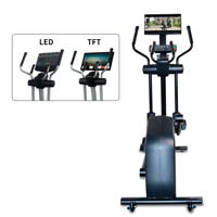 Machine de fitness professionnelle pour salle de sport, cross-trainer, elliptique avec écran miroir rotatif