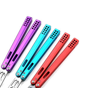 New Design 6061 Aluminum <strong>Trainer</strong> <strong>Butterfly</strong> Practice Tool Fingertips Dance OEM Balisong Pocket <strong>Knife</strong> - Product Image 5