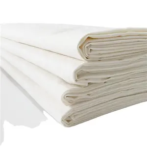 combed 100%cotton 40*40 greige fabric for garment cotton white fabric for print or dye