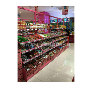 DLD SP 6 Supermarket Snack <b>Shelves</b> Wood Solid Heavy Duty Single Sided Vertical Freestanding Display <b>Rack</b> - Product Image 2