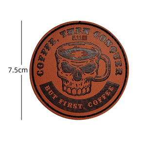 Patch tactique extérieur en cuir gaufré avec crochet, badge extérieur, patchs personnalisés - Product Image 5