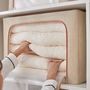 Multifunctional Foldable <strong>Clothes</strong> <strong>Storage</strong> Box Zipper Collapsible Washable <strong>Storage</strong> <strong>Unit</strong> for Home Wardrobe or Bag Use - Product Image 4