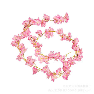 Maihe Artificial Cherry Blossom <b>Vines</b> 100cm 200cm Silk Flowers Wedding Decorations Home Props - Product Image 5