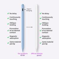 Stylo en plastique dernier modèle avec deux modes de charge Magnétique et TYPE-C Amélioration de l'écriture et de la paume Anti-Touch