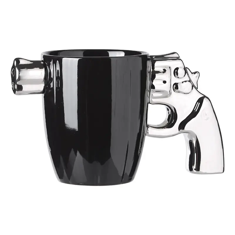 ใหม่ 2024 ของขวัญวันพ่อCoolปืนแก้วเซรามิคส่งเสริมการขายแจกของรางวัลของขวัญสร้างสรรค์แก้วกาแฟ 330Mlสําหรับชาย