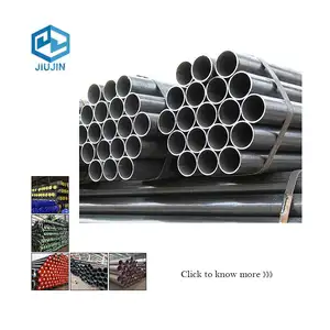China Suppliers Api 5l Q235 Q345 Astm Erw Welding Black Mild Iron Round Carbon Steel Pipe Line Pipe Oil Gas Pipe