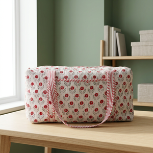 Bolsa de Lona Informal de Algodón Estampada a Mano, Ligera, de Gran Capacidad, Duradera, de Lujo, Deportiva, para Fin de Semana, Ecológica - Product Image 3