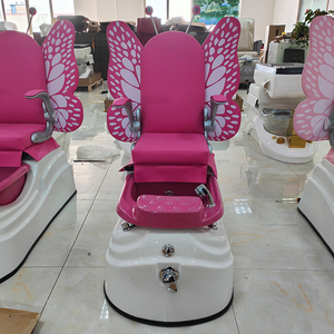 Silla de manicura y pedicura para salón de uñas, masaje rosa de lujo para pies - Product Image 4
