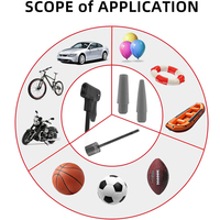 Pompe à air gonflable pour ballons de vélo, 2 tons, poignée en plastique, jauge de baril en acier, pompe à air au sol pour Schrader, Presta, Dunlop