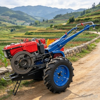Tracteur à deux roues, mini-tracteur, motoculteur diesel pour l'agriculture, la ferme et la culture des champs