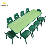 Meubles de garderie Montessori personnalisés, fournitures pour la maternelle, tables et chaises en plastique modernes et durables