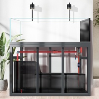Aquarium moderne pour salon, ultra-étroit, carré, avec débordement, en verre ultra-transparent, pour plantes aquatiques d'habitat naturel