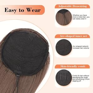 <span class=keywords><strong>ผม</strong></span>ปลอมหางม้าแบบมัดเชือก ลอนบอดี้เวฟ แบบหลายชั้น หางม้า<span class=keywords><strong>สูง</strong></span> ดูเป็นธรรมชาติ - Product Image 4