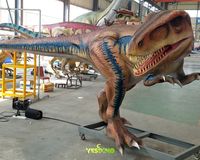 Modèle de dinosaure animatronique Carcharodontosaurus, dinosaures réalistes en silicone et métal faits à la main et personnalisés pour une utilisation publique et domestique