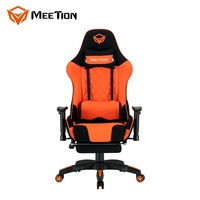 Meetion CHR25 Accoudoir 2D bleu de haute qualité Pro pivotant ergonomique inclinable jeu Esport PC jeu d'ordinateur course chaise de jeu