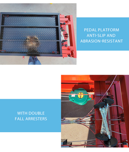 Plataforma Elevadora Eléctrica Portátil y Extensible para Andamios, Capacidad 300kg 500kg 2m 6m 8m, Utilizada en Obras de Construcción - Product Image 6