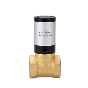 Q22HD Series Q22HD-15 20 25 32 40 50 65 Two Way Two Position Single-Acting Brass Piston Solenoid Pneumatic Air Control Valve