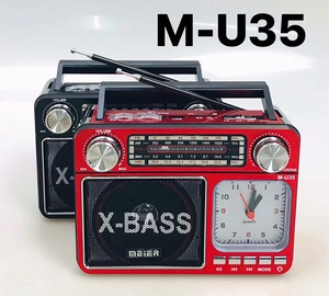 MEIER M-U35 Phong Cách Cũ Có Thể Sạc Lại Bảng Top Radio Receiver Đa Band Dab Mp3 Player Vintage Usb Am/Fm Radio - Product Image 2