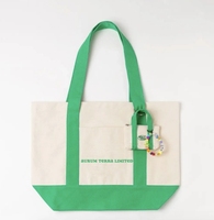 Bolsa de Lona Reforzada Estructurada, con Logotipo Bordado ODM, Bolsillo Interior con Cremallera, Resistente, para Ferias Comerciales, Proveedor al por Mayor