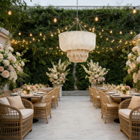 Voilages de plafond pour mariage, abat-jour en coton, tissu de drapage, rideaux transparents en macramé pour cérémonie, drapés pour événements et décorations de mariage